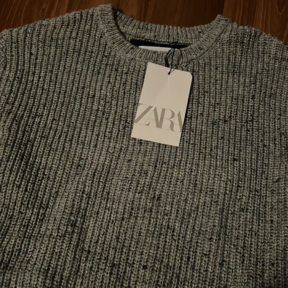 NWT Zara Sweater with Faux Undershirt Size 9 - Picture 4 of 8